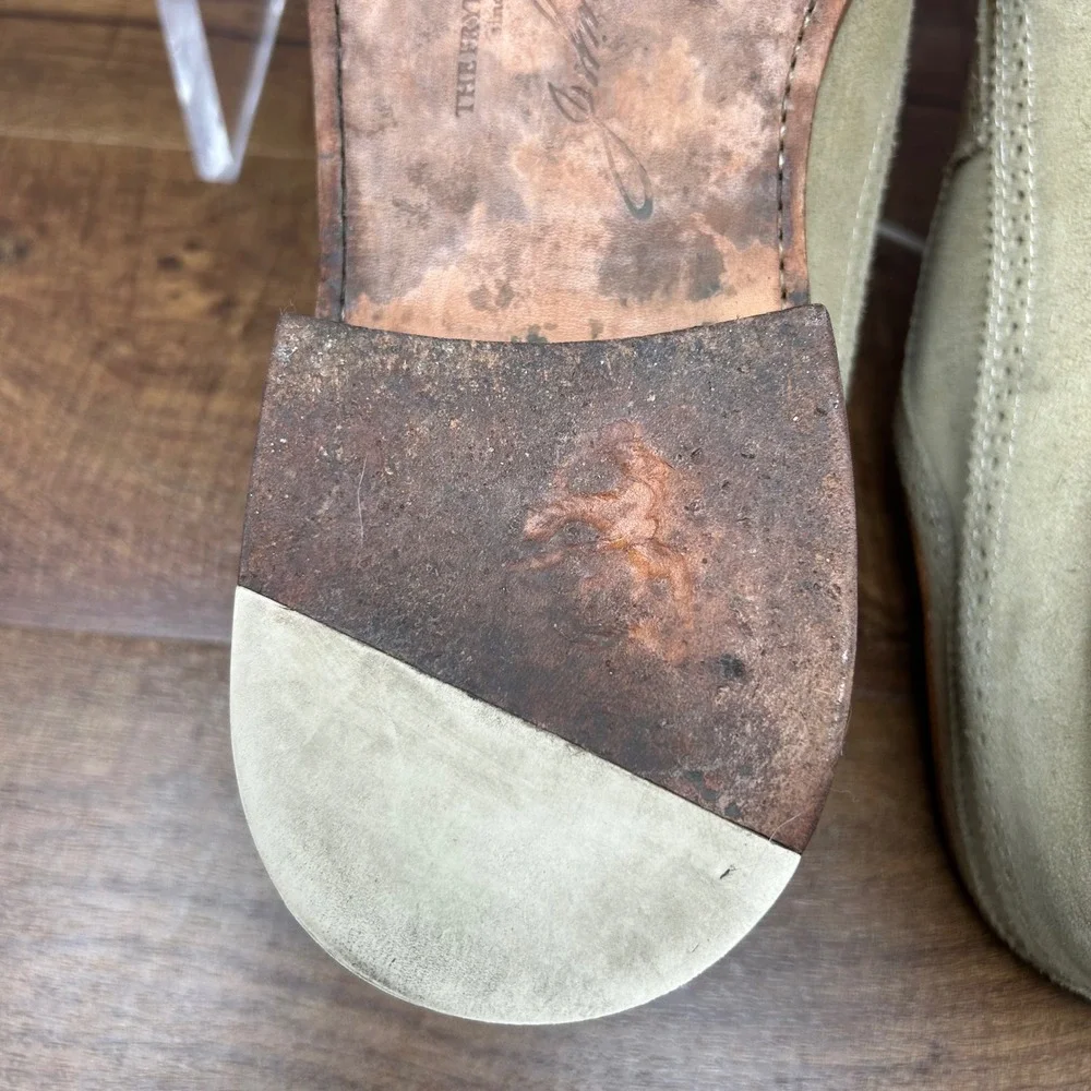 The Frye Company, John A Frye Men's Beige Suede Wingtip‎ Size 11D